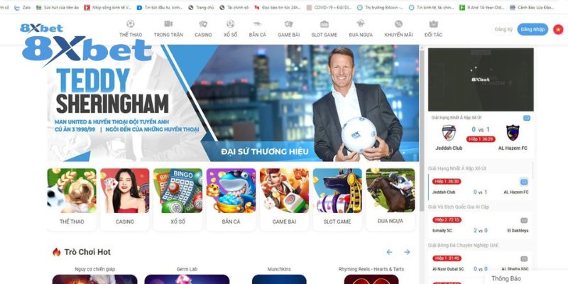 Truy cập vào trang chủ 8xbet chính thống