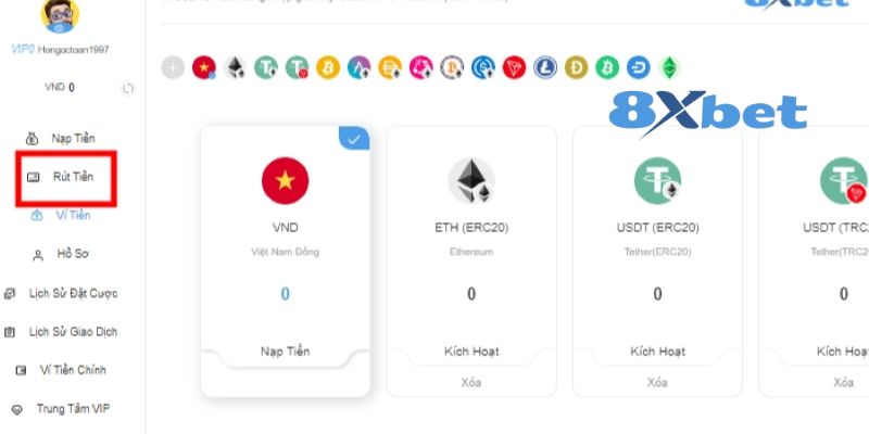 Hướng dẫn chi tiết cách nạp rút tiền 8xbet thành công